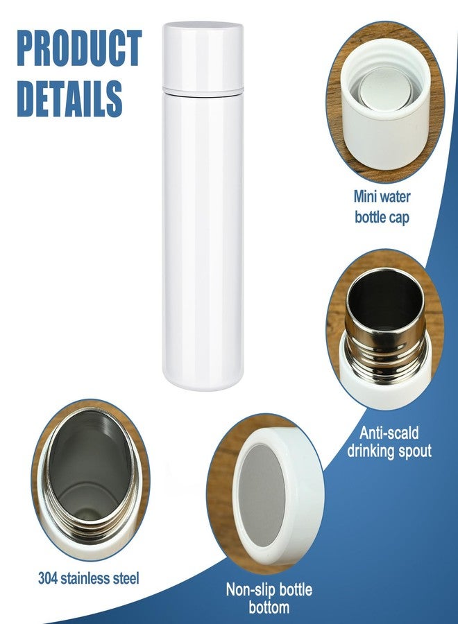 FjiProu Mini Water Bottle, 5oz Stainless Steel Insulated Mini Water Bottle, Portable Insulated Water Bottle, BPA-Free Double Wall Vacuum Keep Hot & Cold Cute Leak Proof, Stainless Steel (With Cup Brush) - Image 5